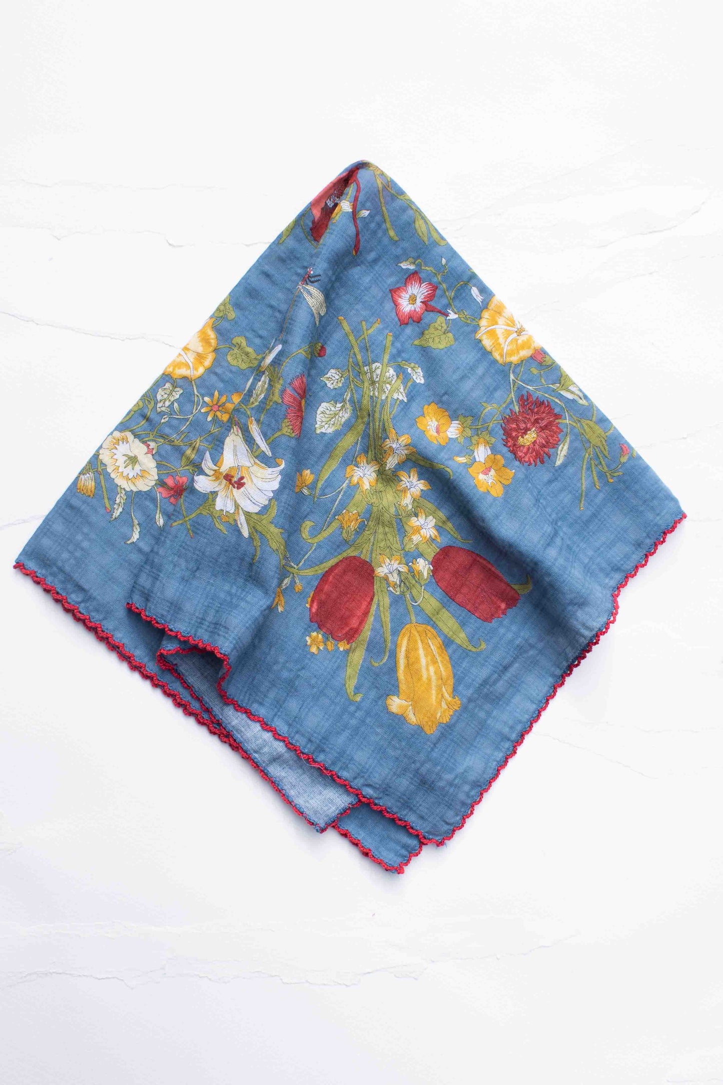 Cecilia Floral Cotton Scarf