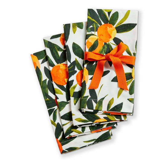 Fall/Harvest Citrus Grove Napkin Set Of 4
