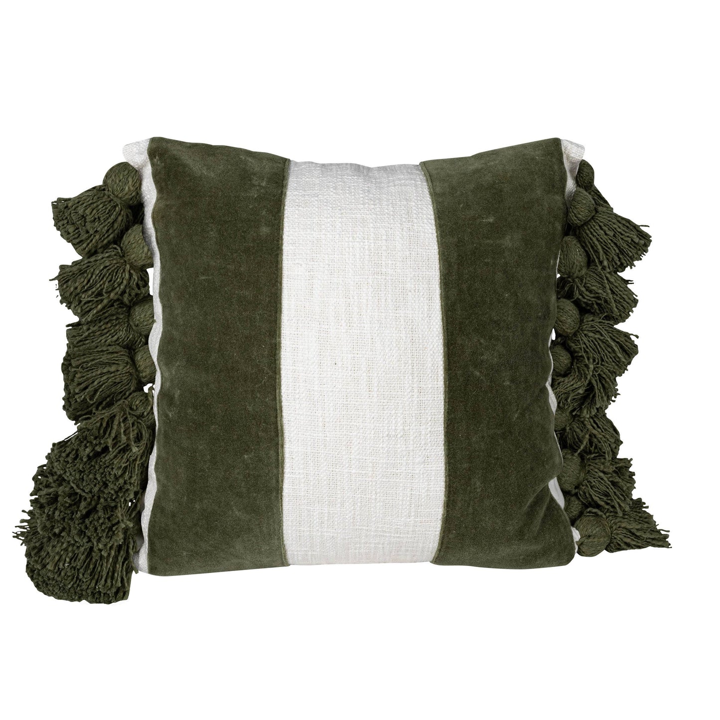 18x18 Hand Woven Charlene Pillow Green