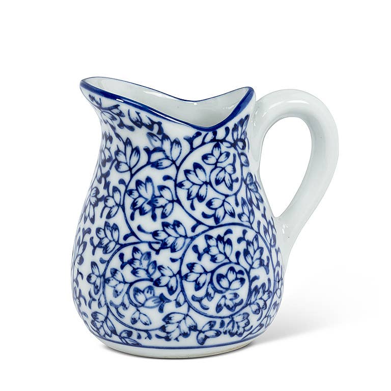 Blue & White Handled Jug
