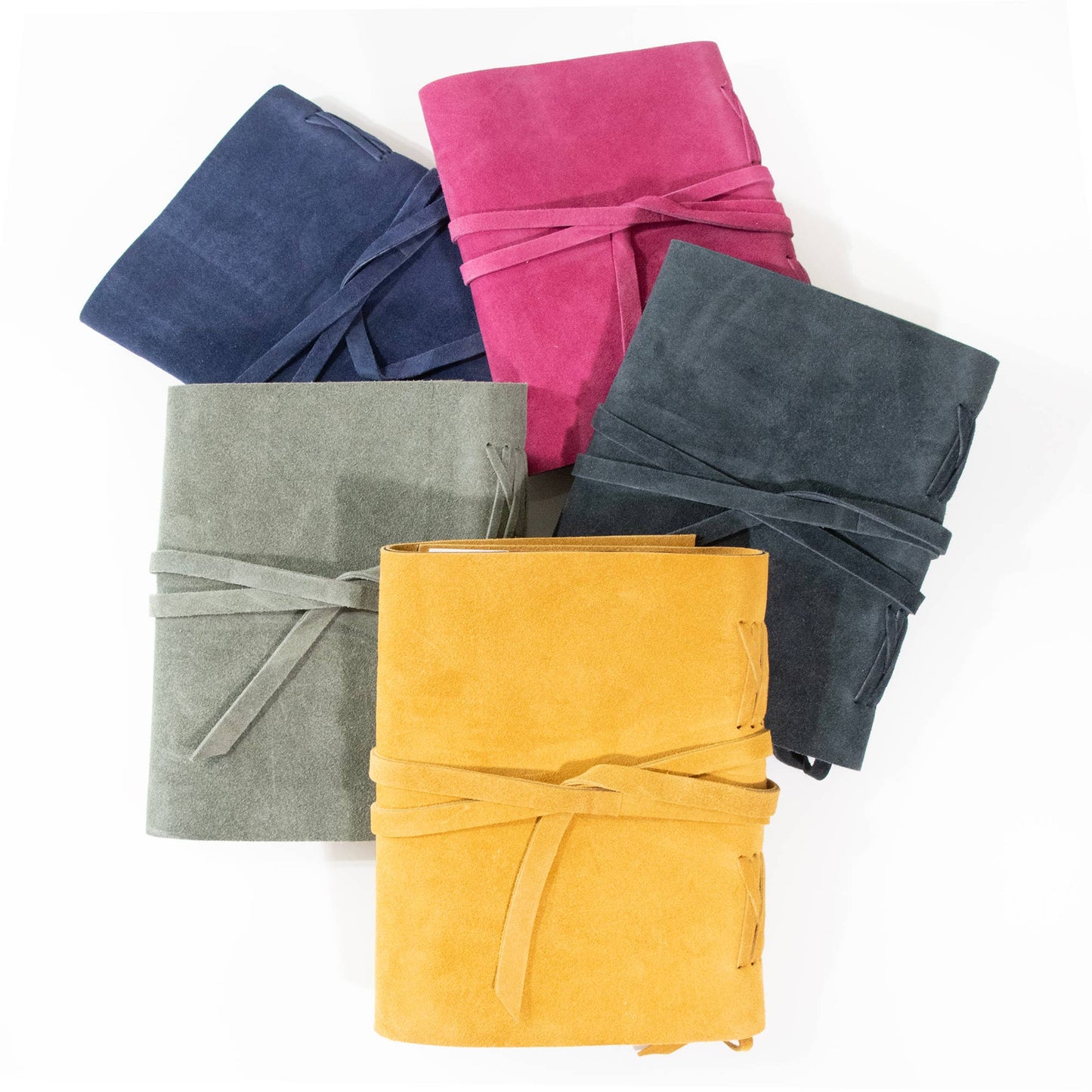 Dijon Yellow Suede Journal w/ Organic Cotton Paper: Large