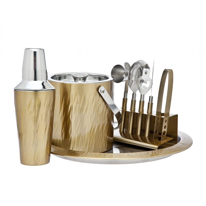Aztec Gold 9 Pc Bar Set