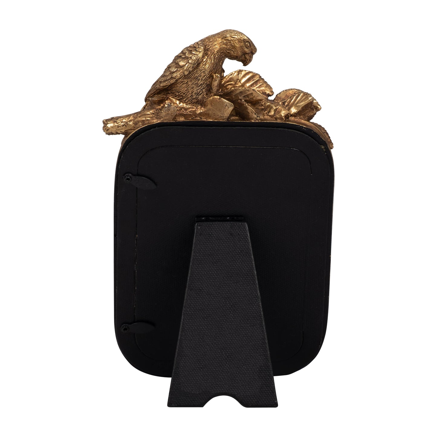 Decorative Picture Frame - Gold Polyresin Bird, 4x6 in.