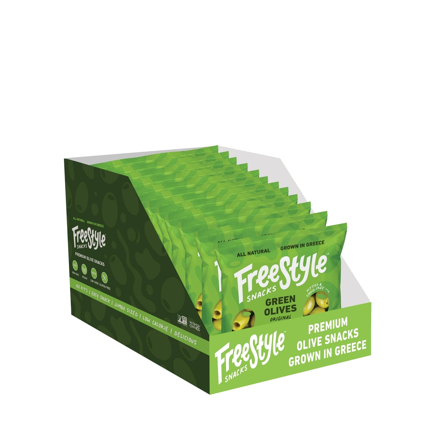 Original Green Olive Snacks 1.1oz - Freestyle Snacks