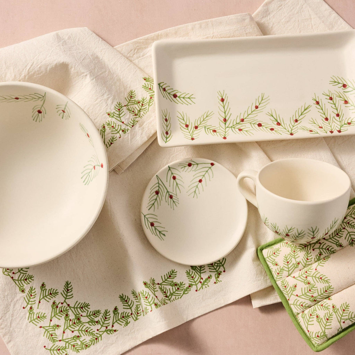 Sardee Holly Ceramic Appetizer Plate