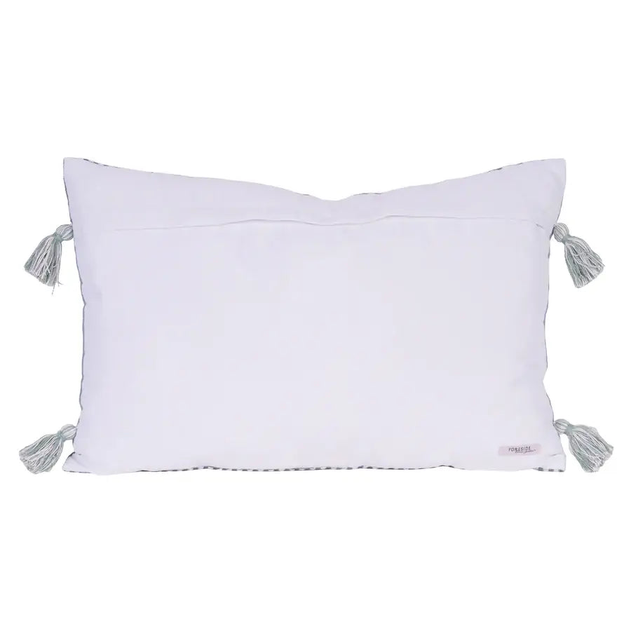 Lana Outdoor Pillow Teal 14x22