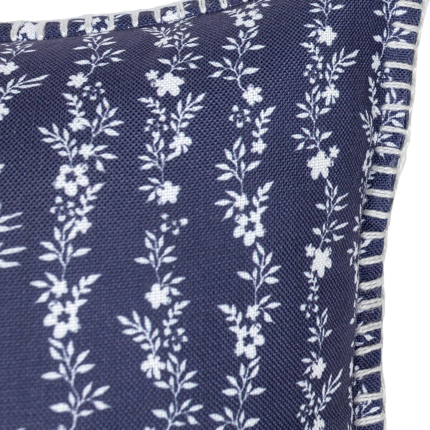 Dover Floral Outdoor Indoor Filled Pillow Blue 20 x 20