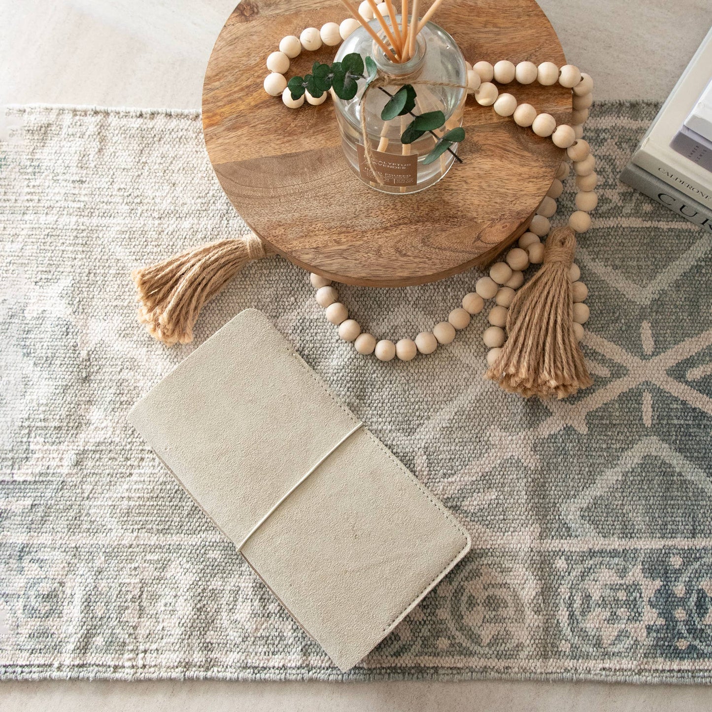 Parchment Color Suede Journal W/ Cotton Paper:  Small