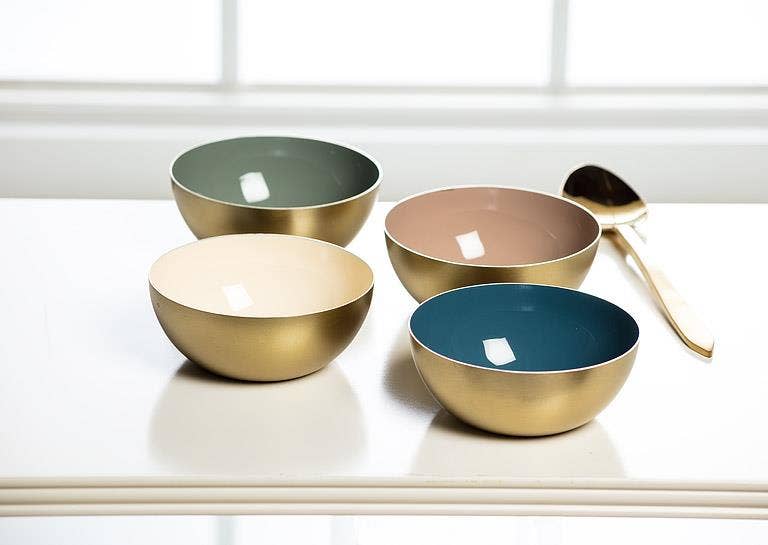 Mini Enamel Bowl-4Asst-4"D