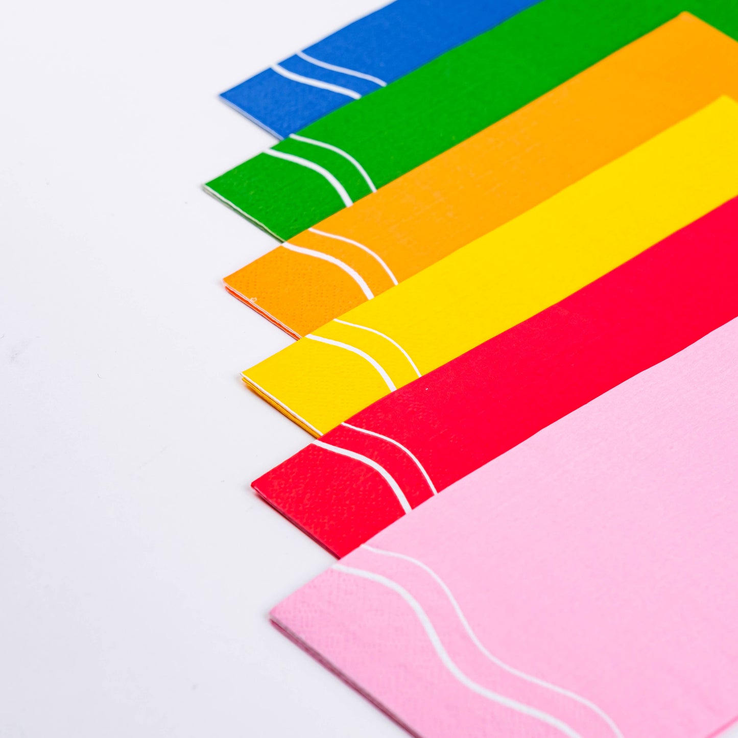 Green Color Block Guest Towels