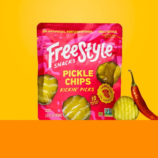 Spicy Dill Pickle Chips 3.5oz - Freestyle Snacks