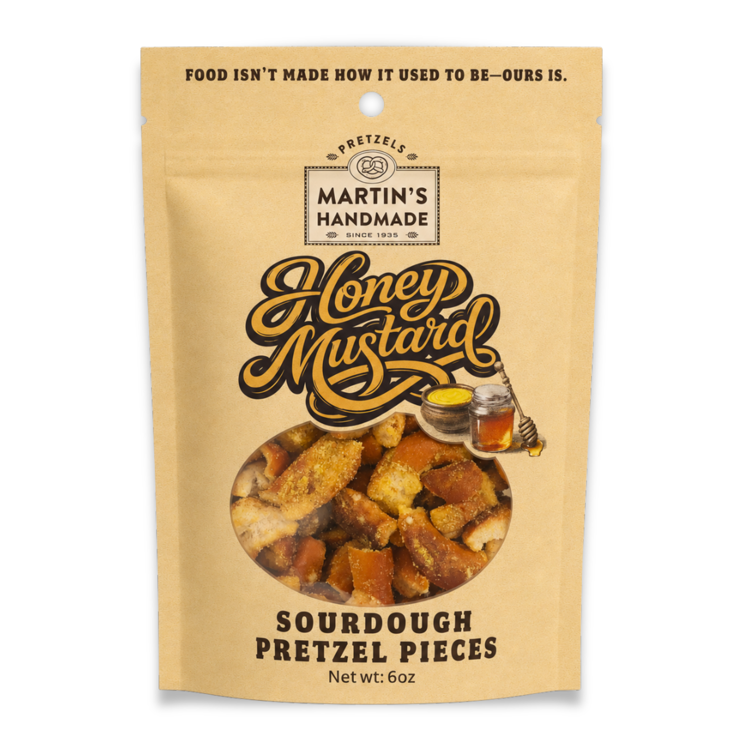 Honey Mustard Pretzel Pieces 6oz.