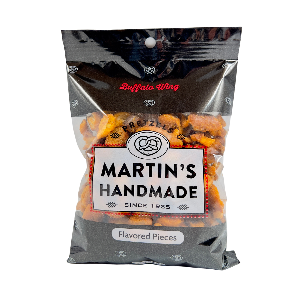 Buffalo Wing Pretzel Pieces 6oz.