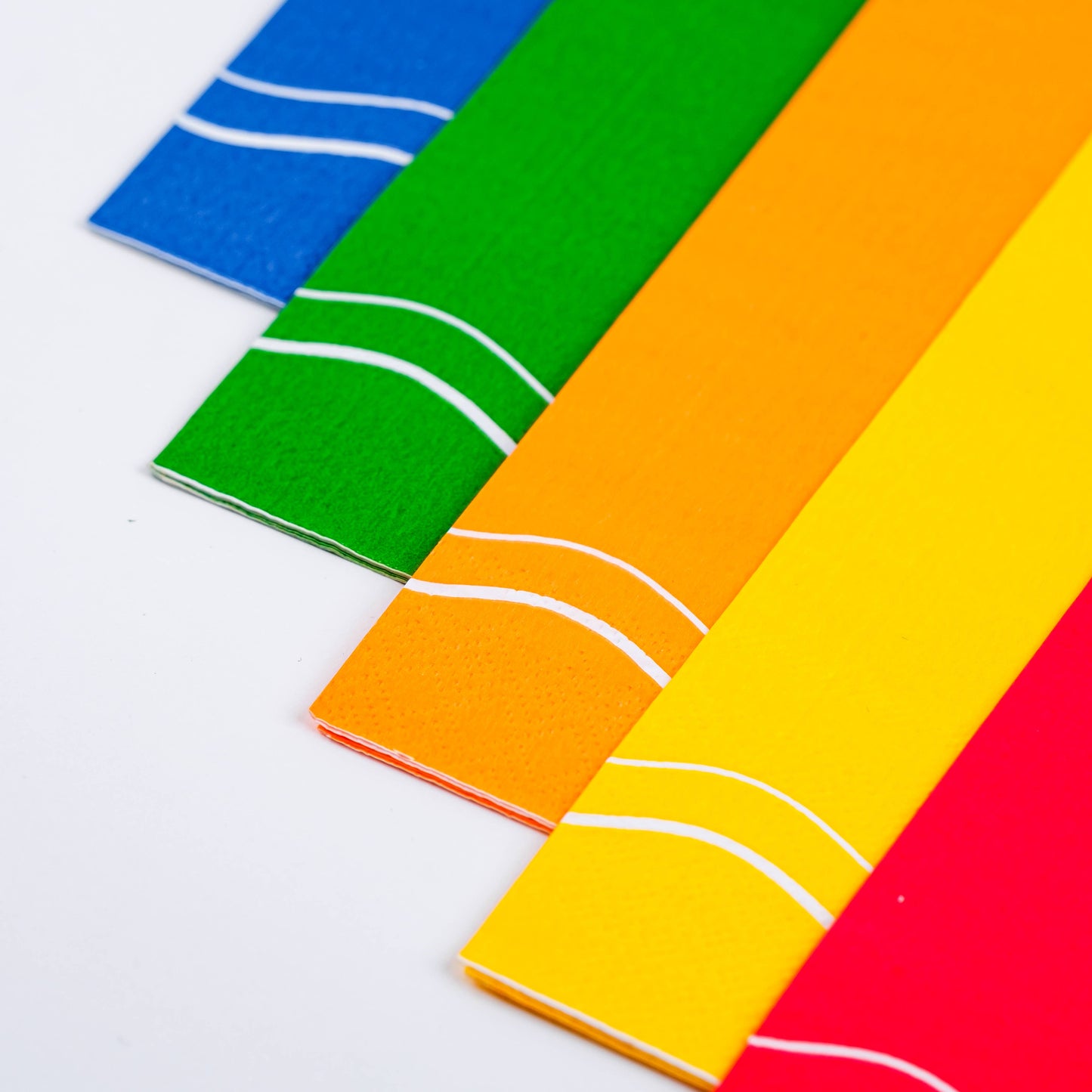 Green Color Block Guest Towels