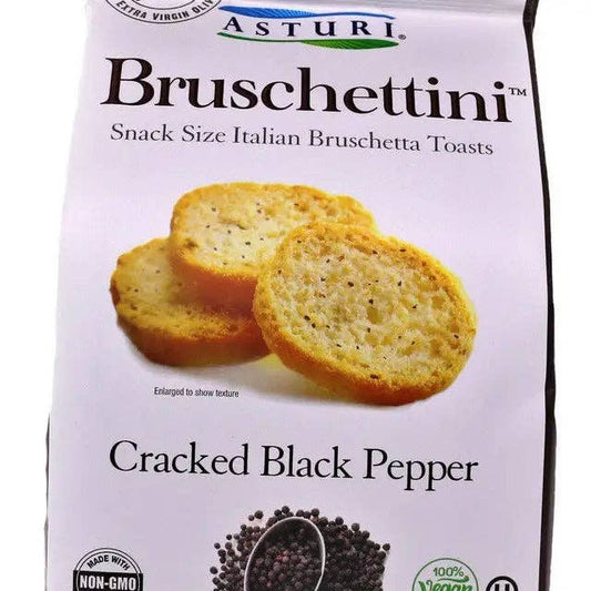 Asturi Cracker Black Pepper Bruschettini 4.23 oz