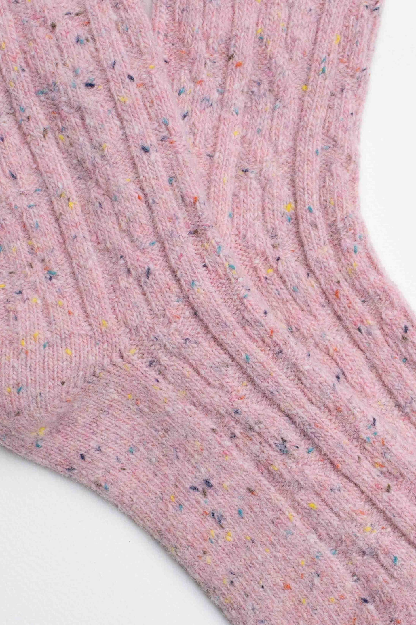 Wool Blend Speckled Knit Socks