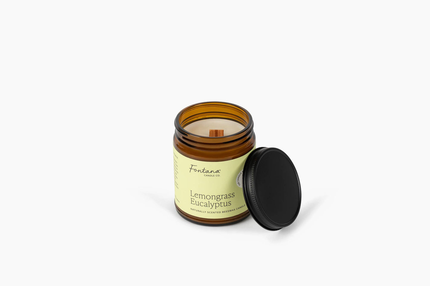 Lemongrass Eucalyptus Beeswax & Essential Oil Jar Candle