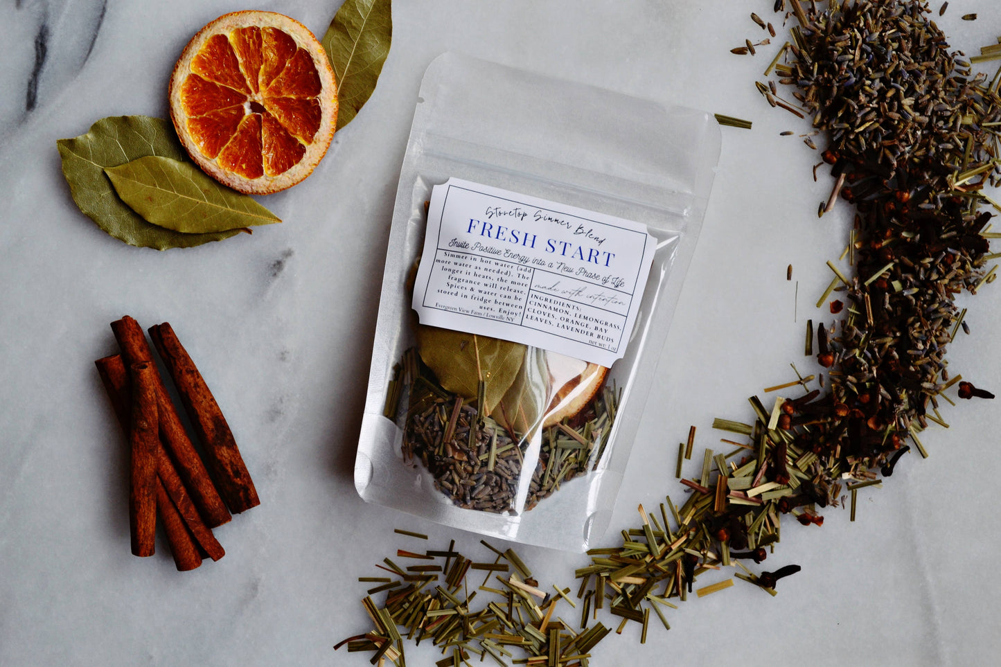 Simmer Pot Kit "Fresh Start" Stovetop Blend New Intentions